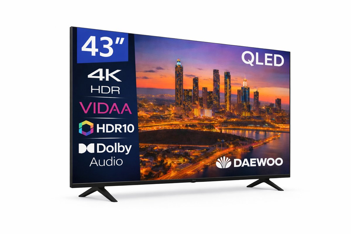 TV DAEWOO 43 43VB56QV UHD QLED SMART TV HDR10