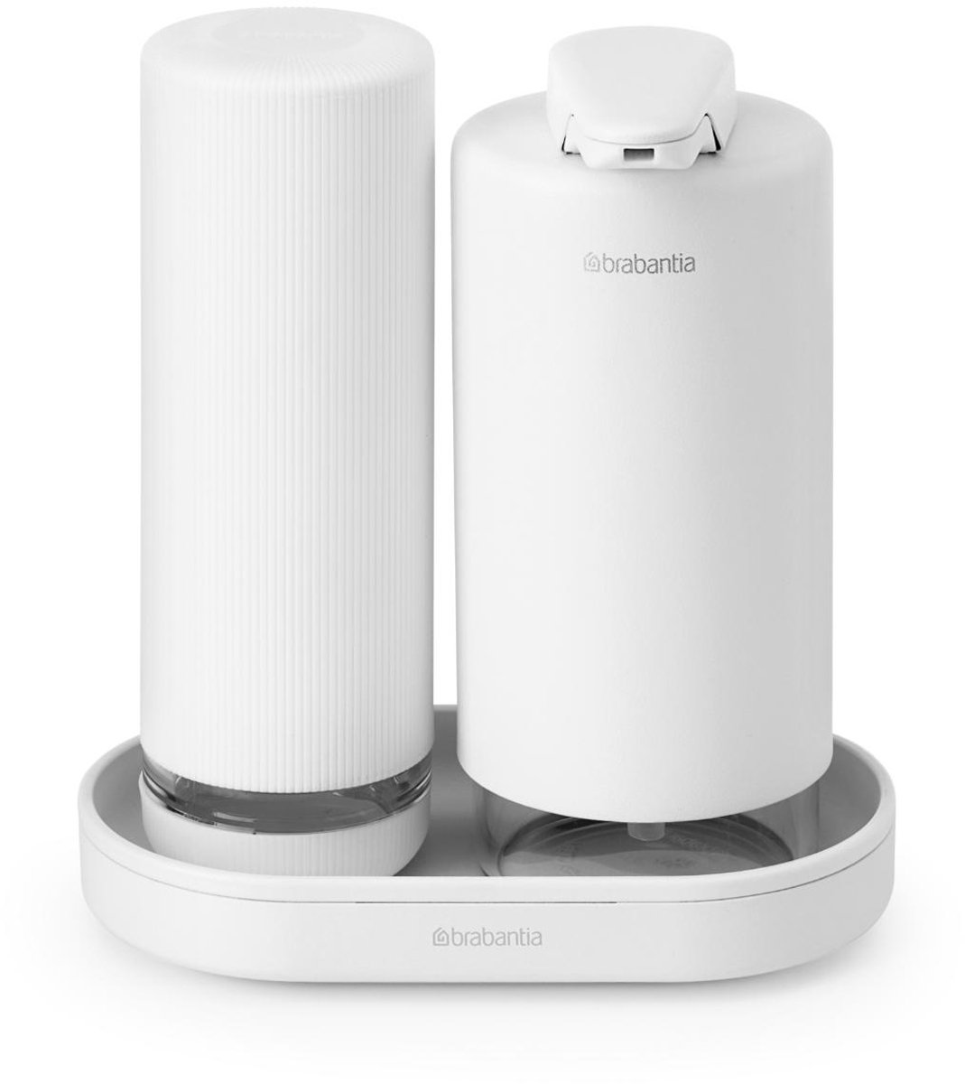 Brabantia Dispensador de jabón / detergente SinkStyle, set Mineral Fresh White