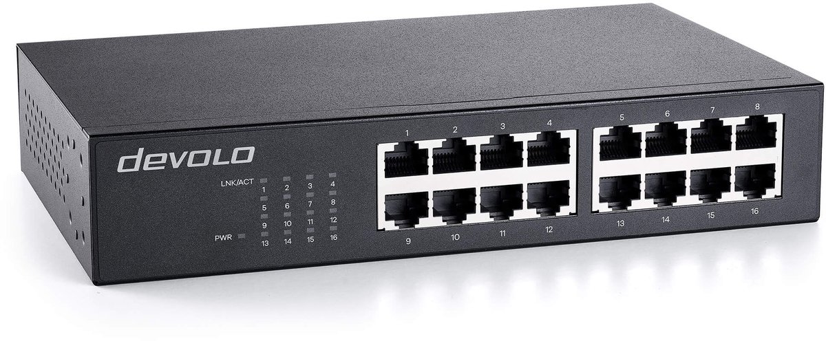 devolo Ethernet Switch 16 Port 16x Gigabit Ethernet