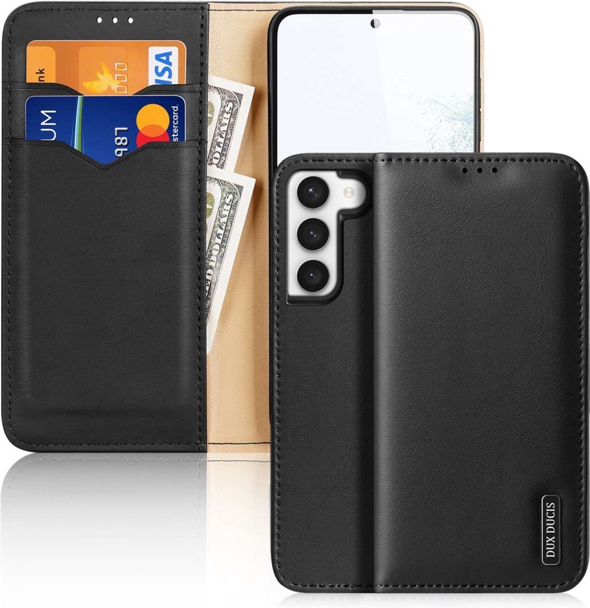 Dux Ducis Hivo Samsung Galaxy S23+ Flip Case Wallet Stand RFID Lock Black