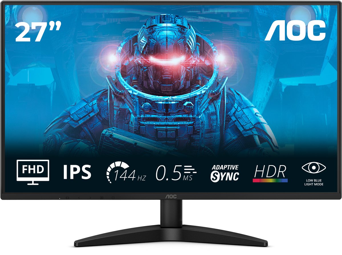 AOC 27B36X 27 Zoll Full HD Monitor, 144 Hz, schwarz