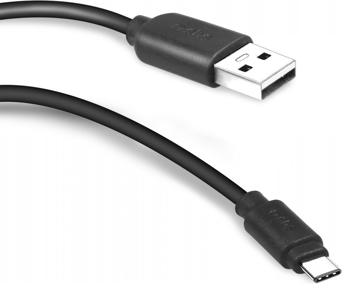 SBS TECABLEMICROC15K USB-A - USB-C Cable 1.5m - Black