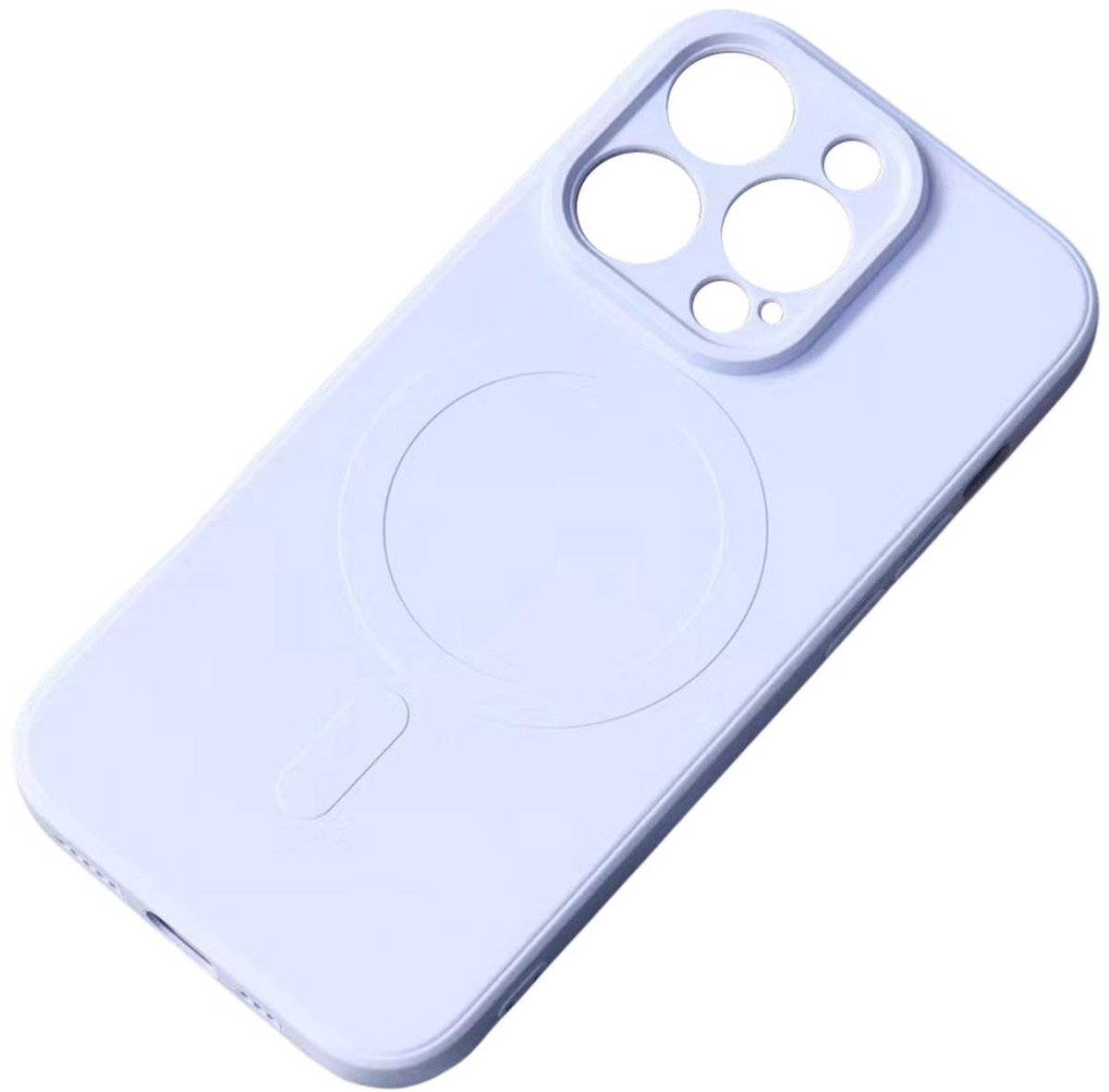 Hurtel MagSafe Compatible Silicone Case for iPhone 15 Pro Max Silicone Case - Blue