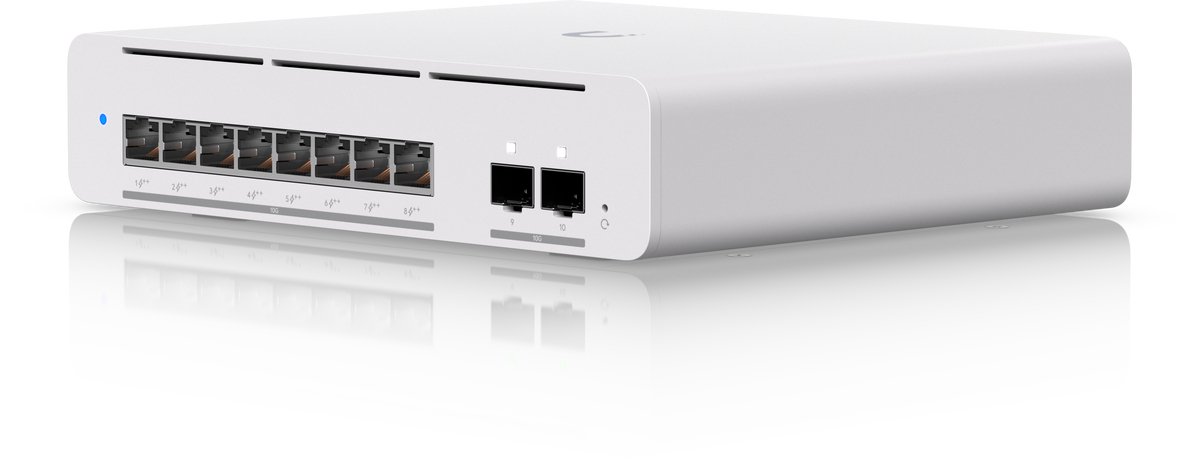 Ubiquiti Pro XG 8 PoE Managed Switch 2x 10G SFP+, 8x 10G Ethernet (PoE++)