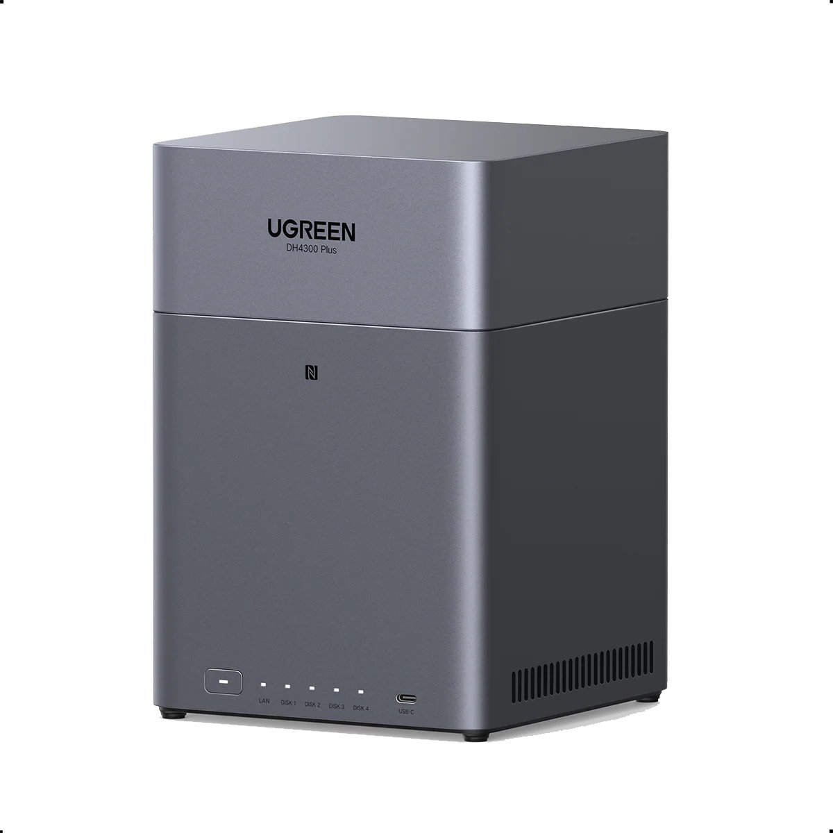 UGREEN NASync DH4300 Plus 4-Bay NAS 0/4, 1x 2.5GbE, 1x USB-C, 2x USB-A, 8GB RAM