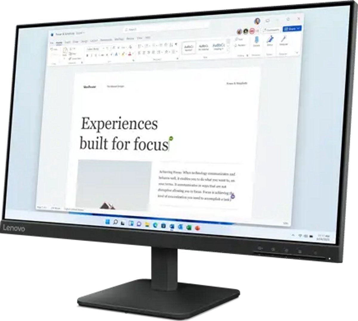 Lenovo L24-41 - 23,8" Full-HD, IPS, 100Hz, HDMI, VGA