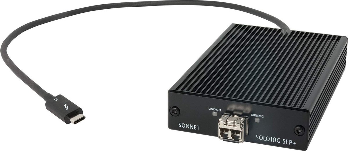 Sonnet Solo10G Thunderbolt SFP+ 10Gb Ethernet Adapter (SFP+ inklusive)
