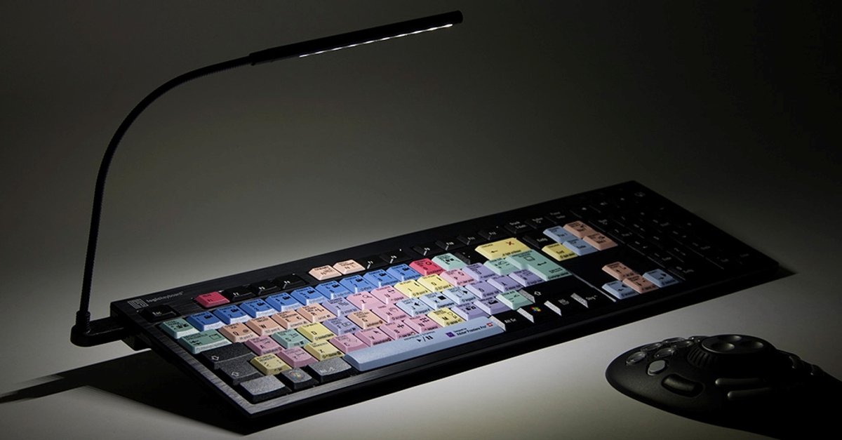 LogicKeyboard PC Nero Slimline Tastatur Adobe Premiere Pro CC Design