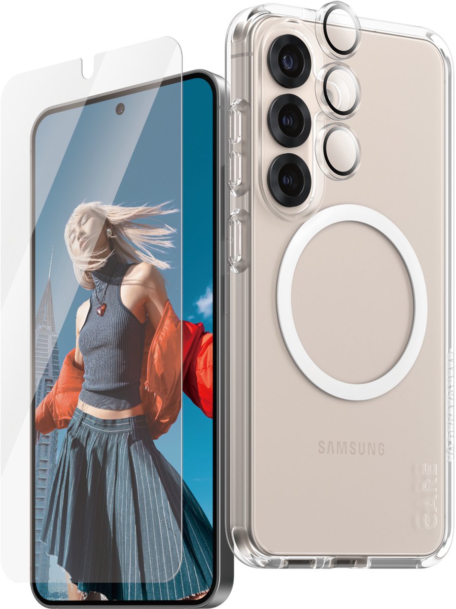 CARE by PanzerGlass Flagship 3-in-1 Bundle Samsung Galaxy S25