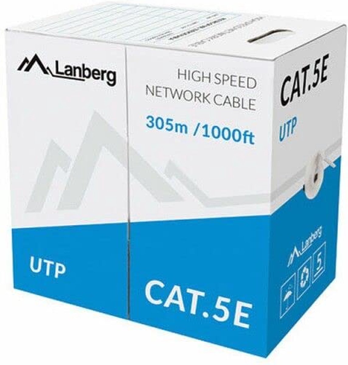 Lanberg bulk cable - 305 m - orange RAL 1028 - Orange - 305m