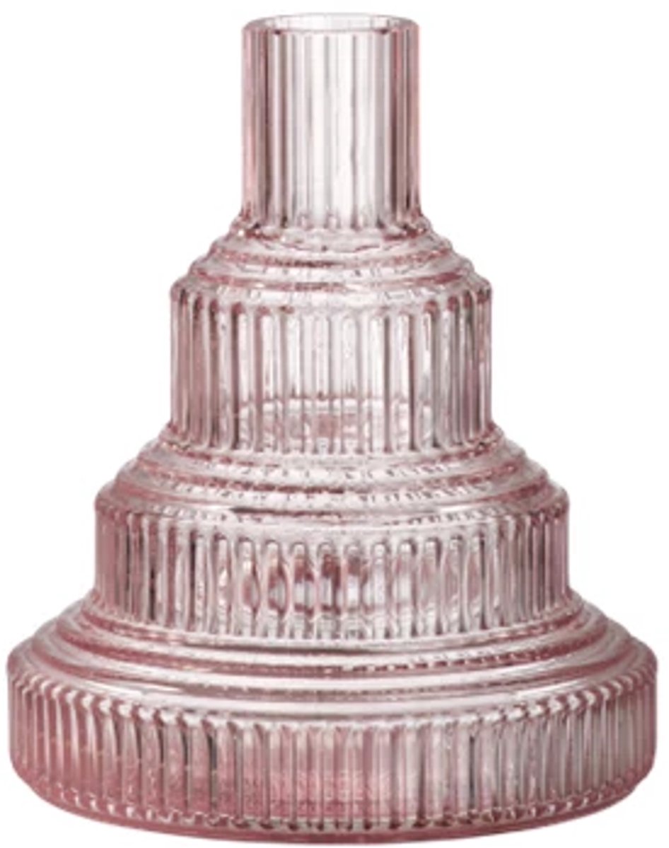 Kosta Boda Jarrón Pavilion 134 mm Rosa