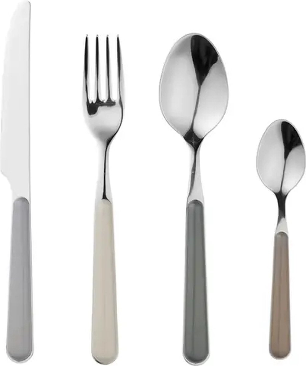 Broste Copenhagen Juego de cubiertos Marstal 8 piezas Grey tones