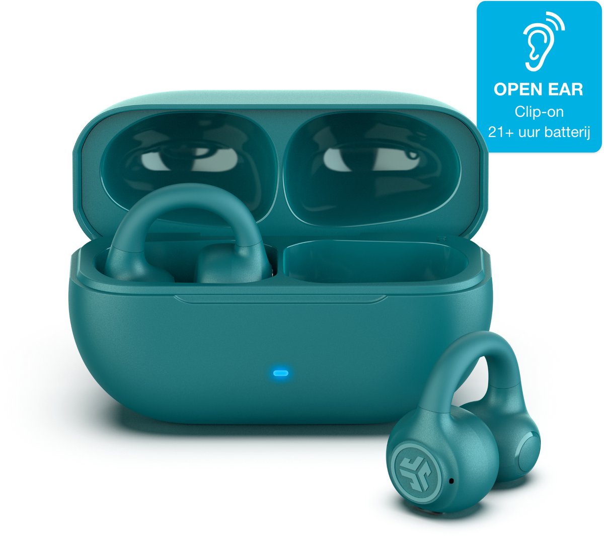 Jlab Flex Open Air Clip TWS Headphones Teal