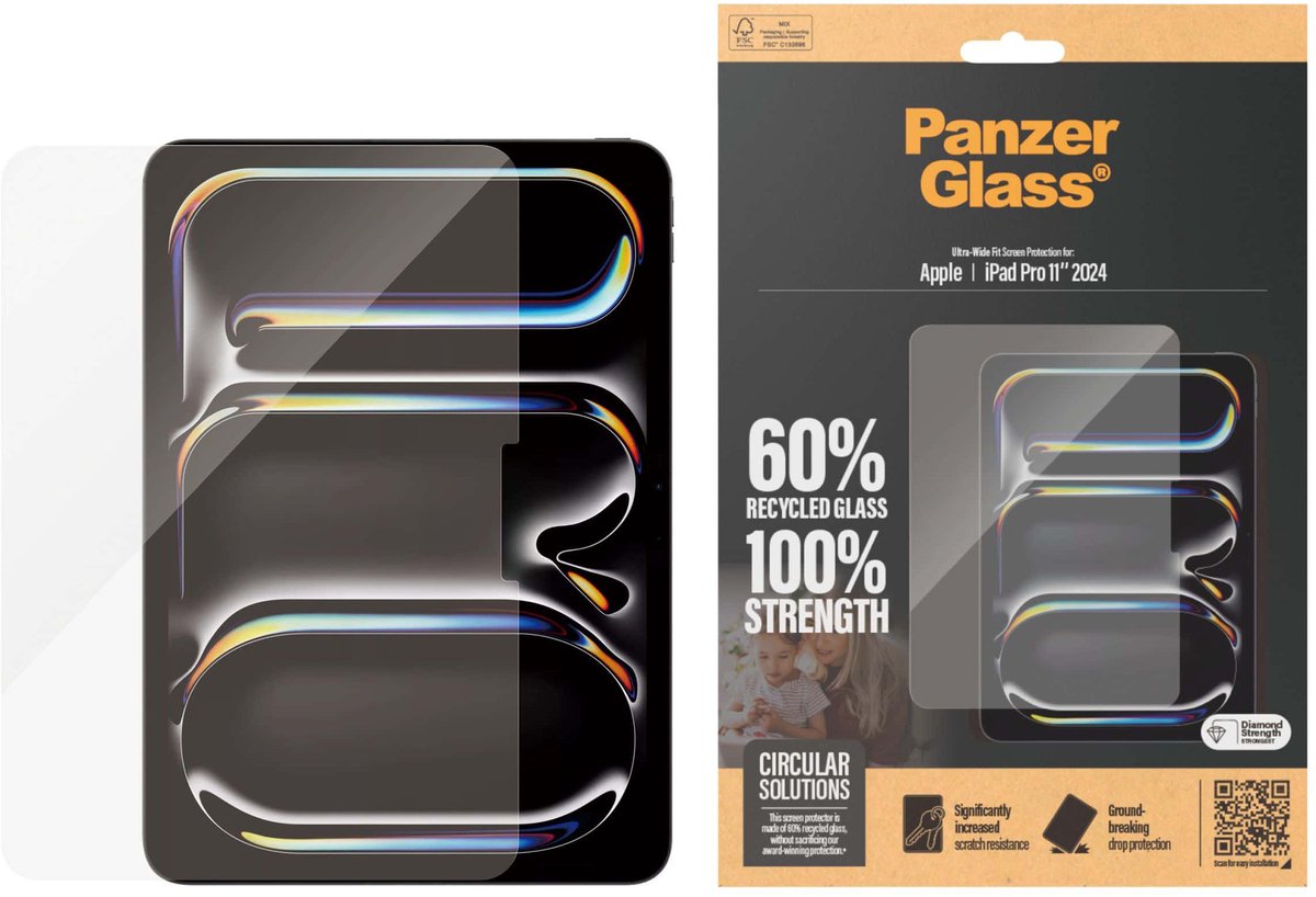 PanzerGlass Screen Protector iPad Pro 11'' (2024-2025) | Ultra-Wide Fit