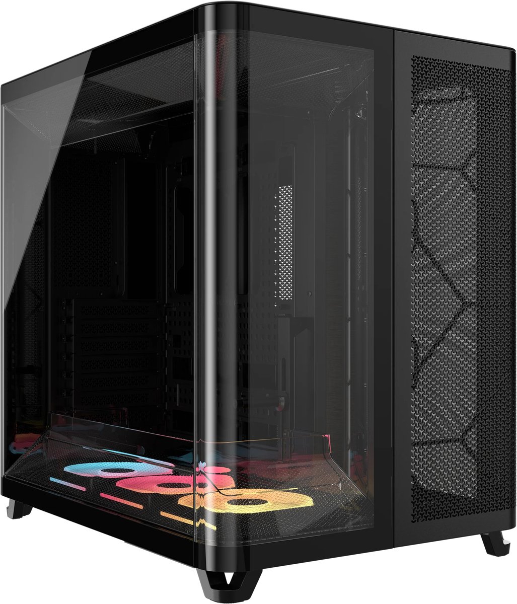 CORSAIR AIR 5400 LX-R RGB iCUE LINK schwarz | PC-Gehäuse