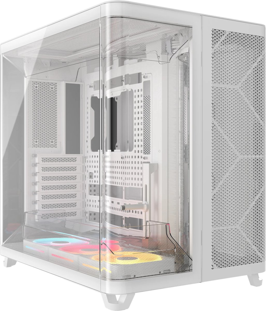 CORSAIR AIR 5400 LX-R RGB iCUE LINK weiß | PC-Gehäuse