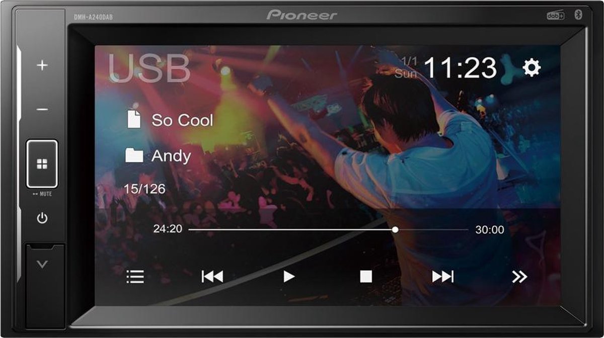 Pioneer DMH-A240DAB Multimedia Car Radio - Radio / digital afspiller