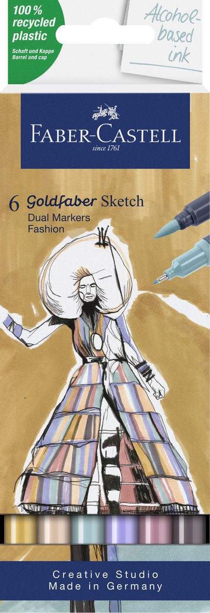Faber-Castell Goldfaber Sketch marker Pashion 6 ass