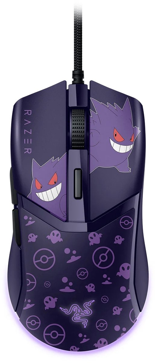 Razer Cobra Pokémon Gengar Edition Leichte kabelgebundene Gaming-Maus mit Razer™ Chroma RGB