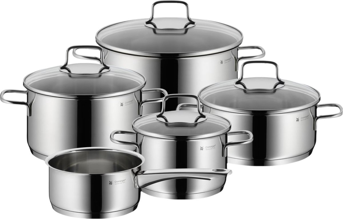 WMF Set di 5 pentole Astoria Acciaio inox