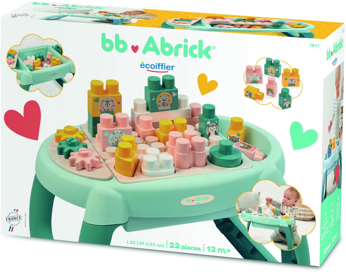 Ecoiffier 1st Discovery table with bricks
