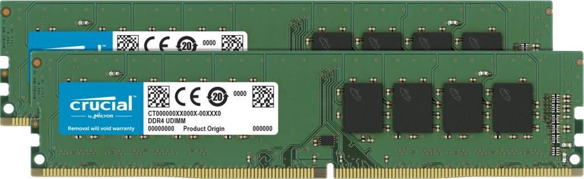 Crucial 16GB Kit (2x8GB) DDR4-3200 CL22 DIMM