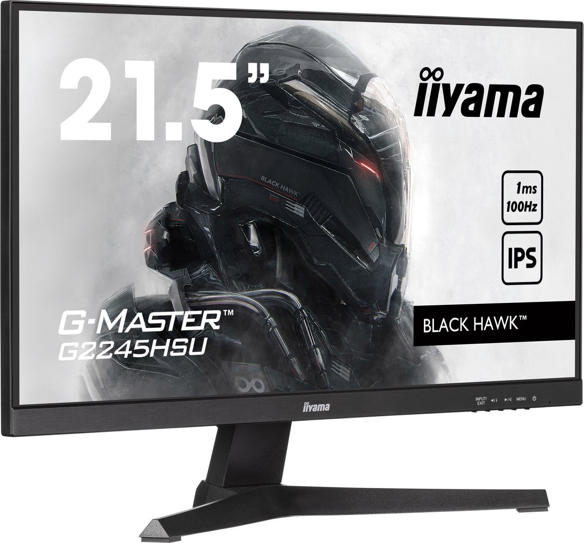 Iiyama G2245HSU-B2 Gaming Monitor 21.5? Full HD IPS-Panel, 100 Hz, 1 ms MPRT, Adaptiv Sync