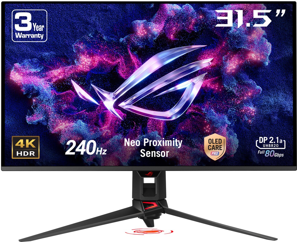 ASUS Gaming PG32UCDMR 32" Gaming Monitor - QD-OLED, UHD, 240Hz 4K