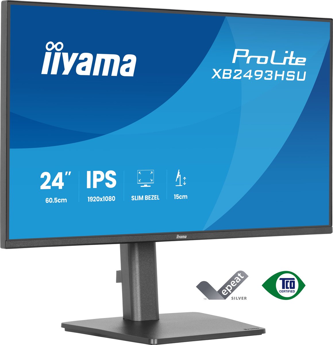 Iiyama ProLite XB2493HSU-B1 24" Full HD IPS, 120Hz, HDMI, DisplayPort, USB-Hub