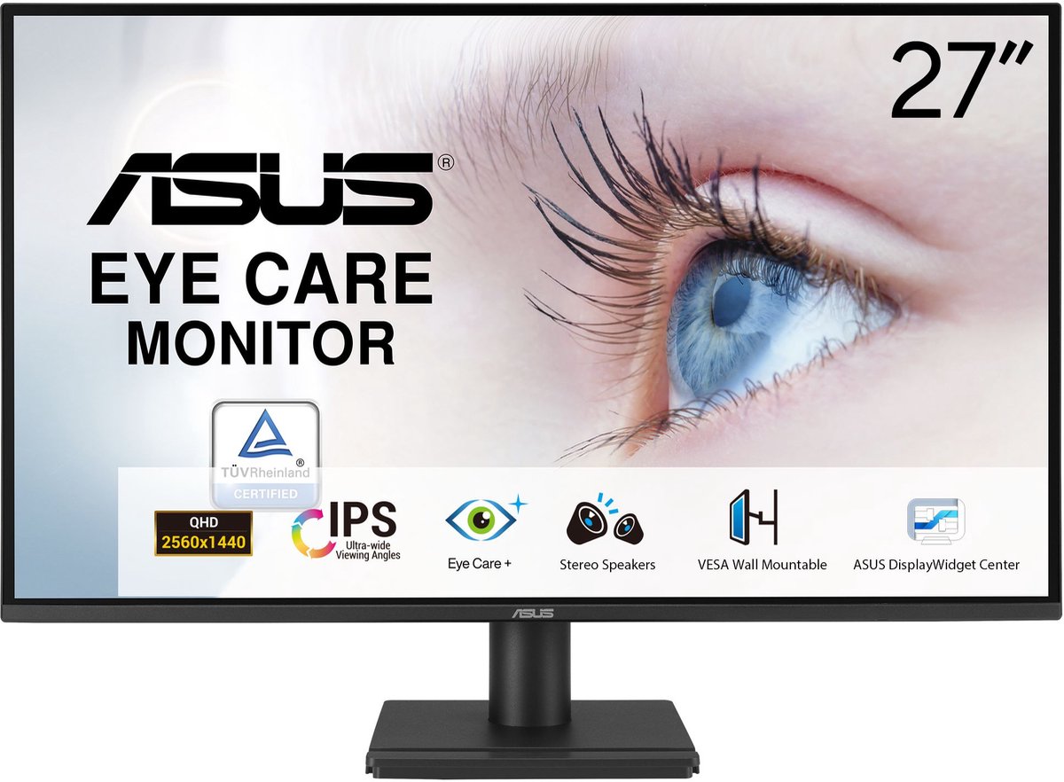 ASUS Business VA27AQ 27" Office Monitor - IPS, QHD, 75Hz