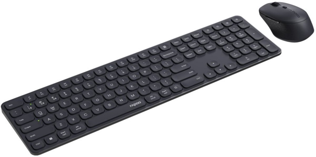 Rapoo E9810M Kabellose Multi-Modus Tastatur Schwarz