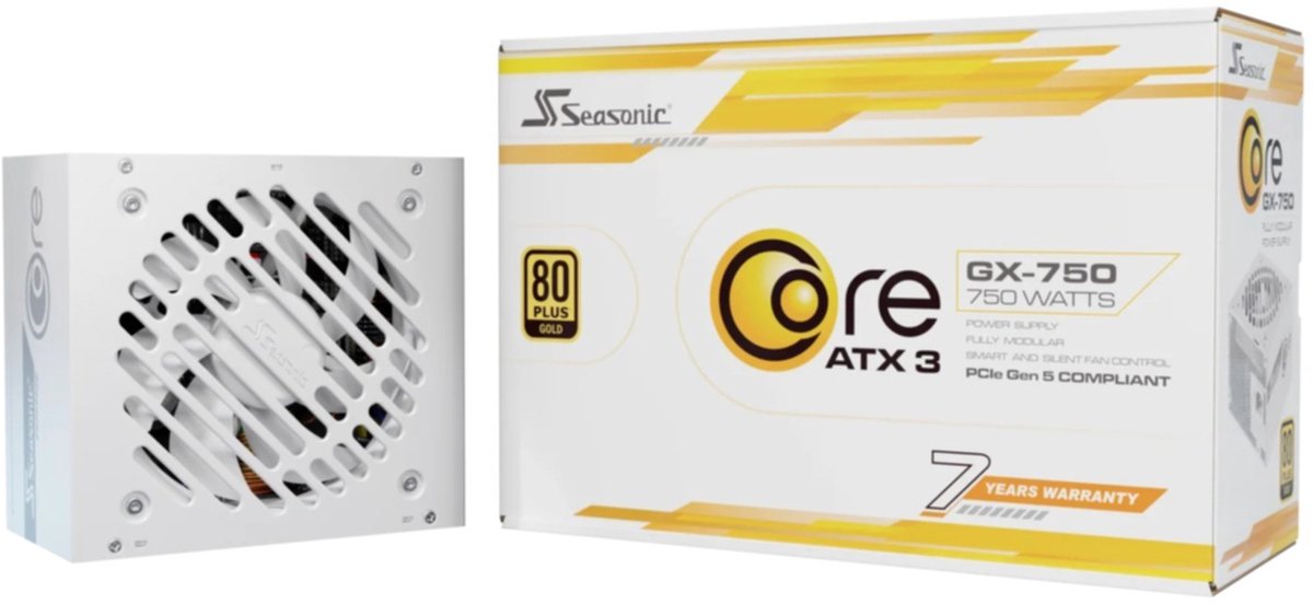 Seasonic Core GX 750 ATX 3.1 White | PC-Netzteil