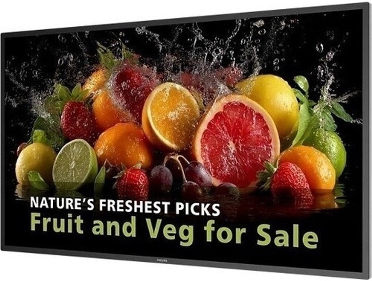 Philips 43BDL5050D 43 Zoll - Digital Signage Display VA Panel, 4K UHD, 60 Hz, 8 ms, Android 14, LAN, WLAN, Bluetooth, HDMI, DP, USB-C