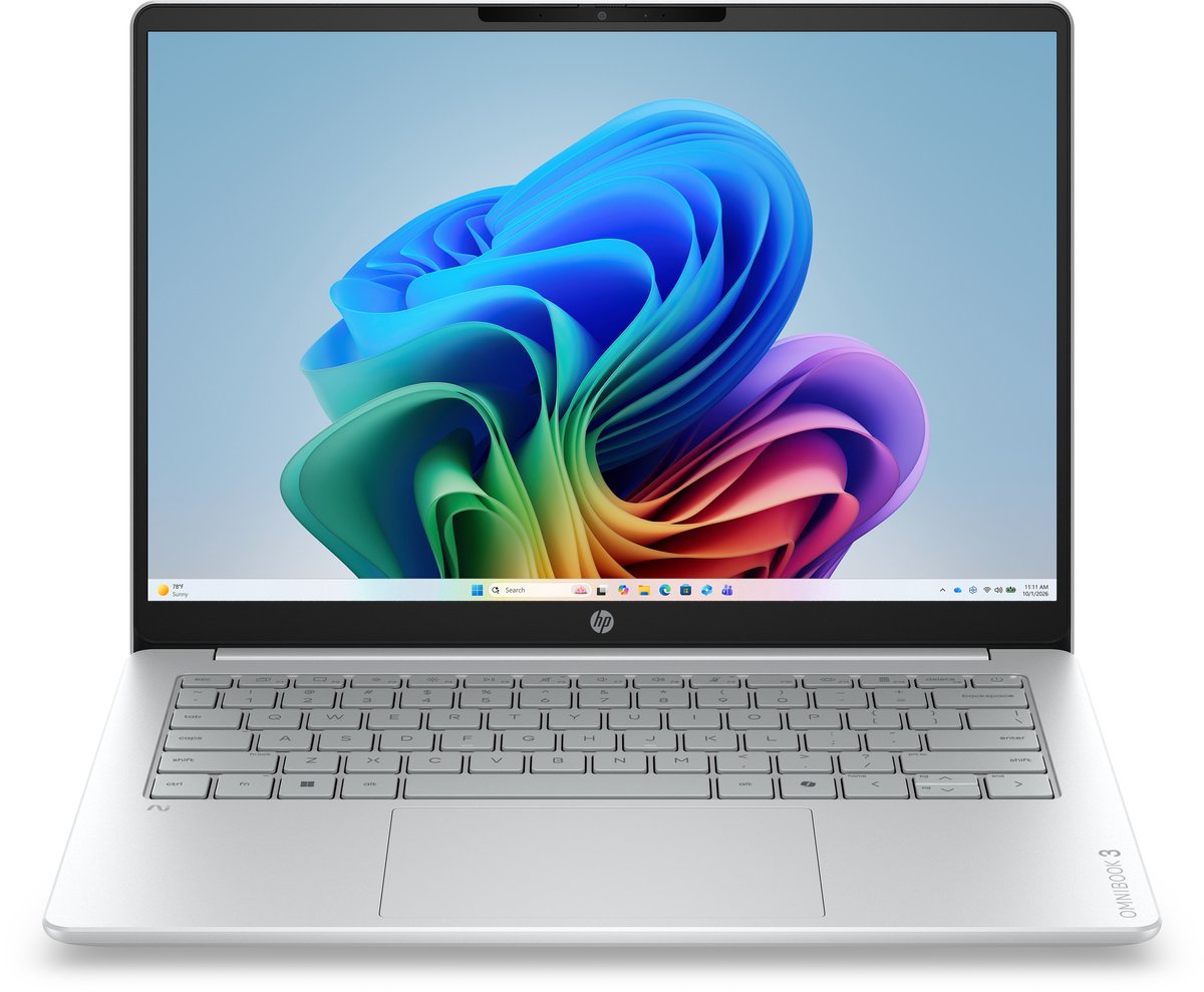 HP OmniBook 3 14-hz0155ng 14" WUXGA IPS, Qualcom Snapdragon X1-26-100, 16GB RAM, 512GB SSD, Windows 11