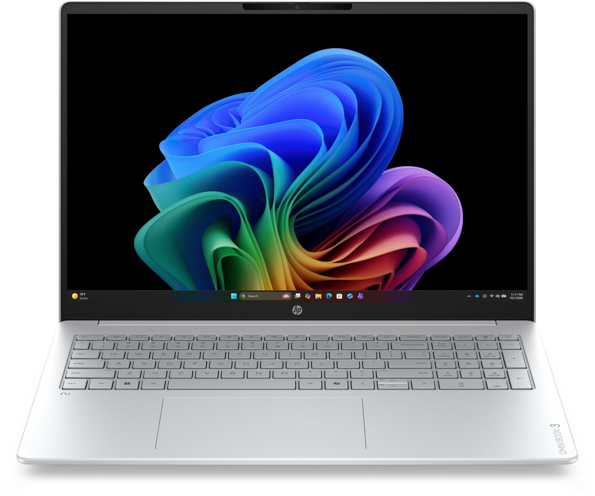 HP OmniBook 3 16-bz0152ng 16" WUXGA IPS, Qualcom Snapdragon X1-26-100, 16GB RAM, 512GB SSD, Windows 11