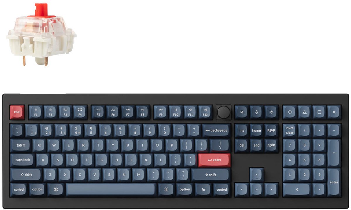Keychron V6 Max QMK/VIA Wireless Custom Mechanical Keyboard (German Layout)