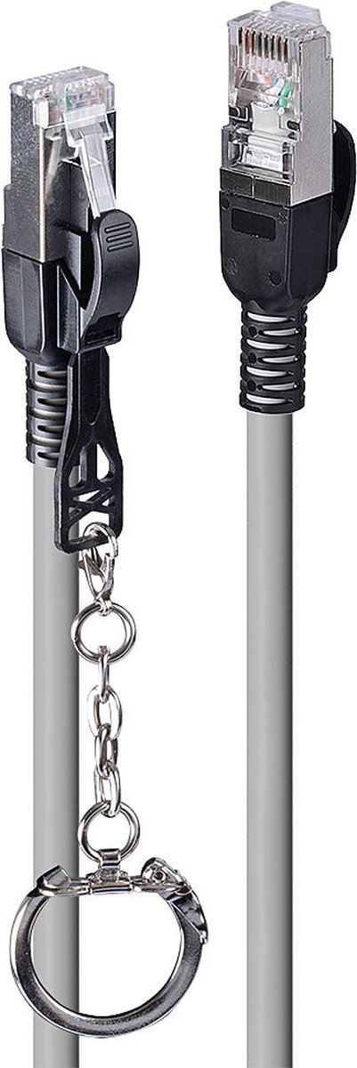 Lindy patch cable - 1.5 m - grey - Grå - 1m