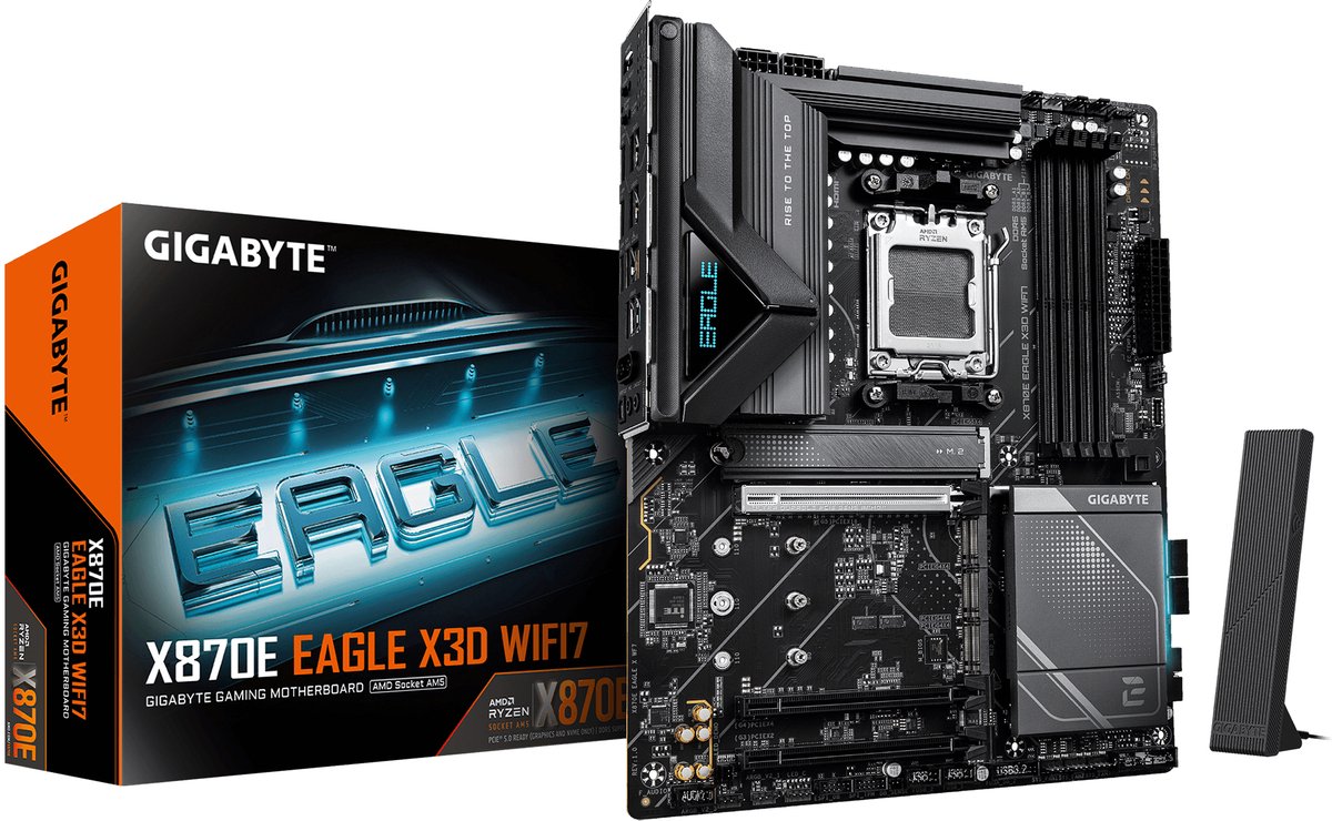 GIGABYTE X870E Eagle X3D WIFI7 Mainboard Sockel AM5