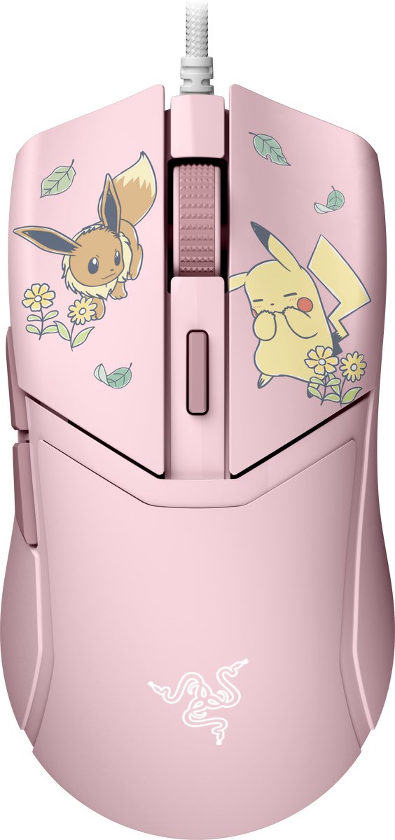 Razer Cobra Gaming Maus - Pikachu & Evoli Edition kabelgebundene Gaming Maus im Pokémon Pikachu & Evoli Design