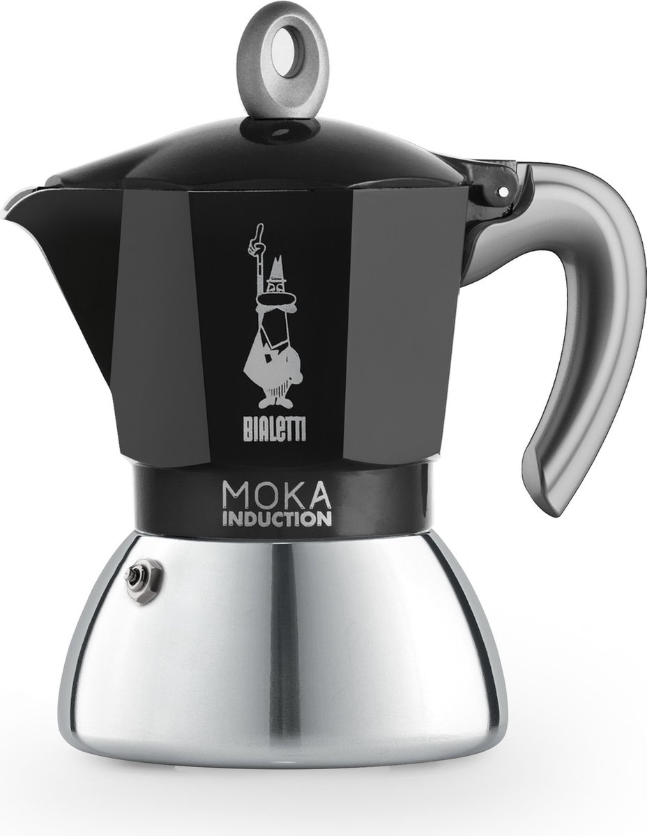 Bialetti Cafetera MokaInduction 4 tazas 15 cl