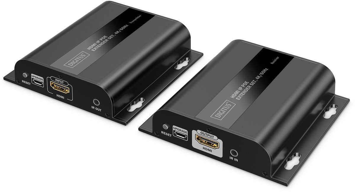 DIGITUS HDMI IP PoE Extender Set 4K/60Hz