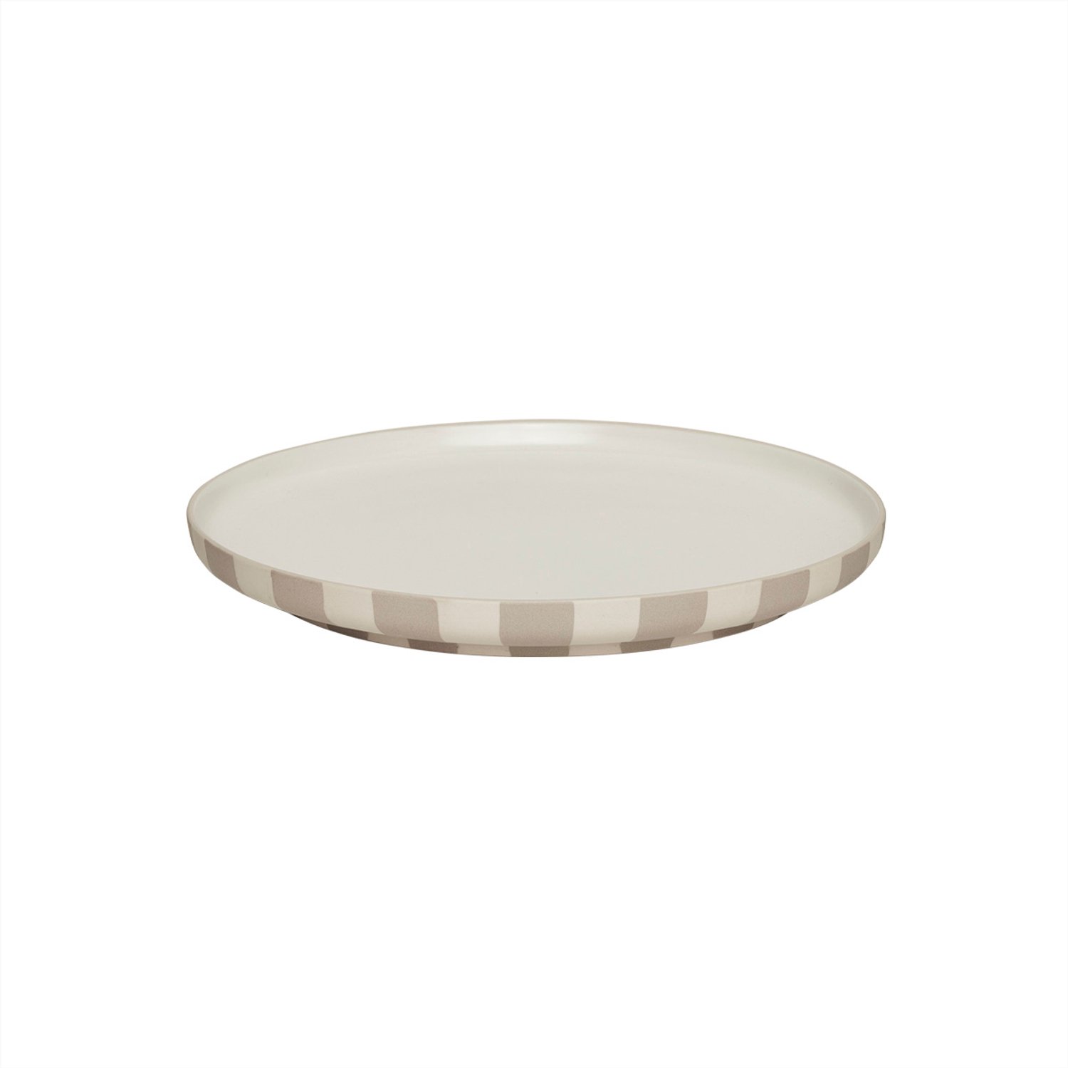 OYOY Piatto piano Toppu Ø26,5 cm Argilla