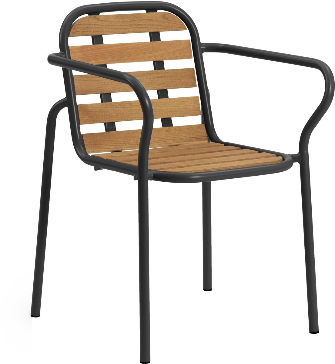Normann Copenhagen Silla con reposabrazos Vig Robinia Black