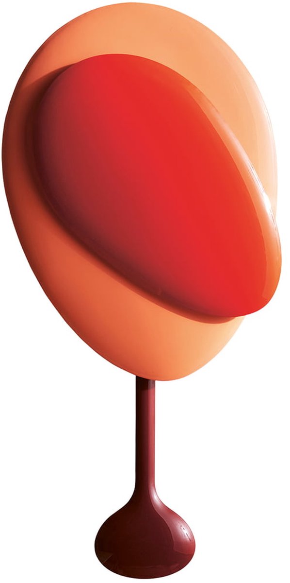 Design House Stockholm Reloj de pared Mellow Clock Red