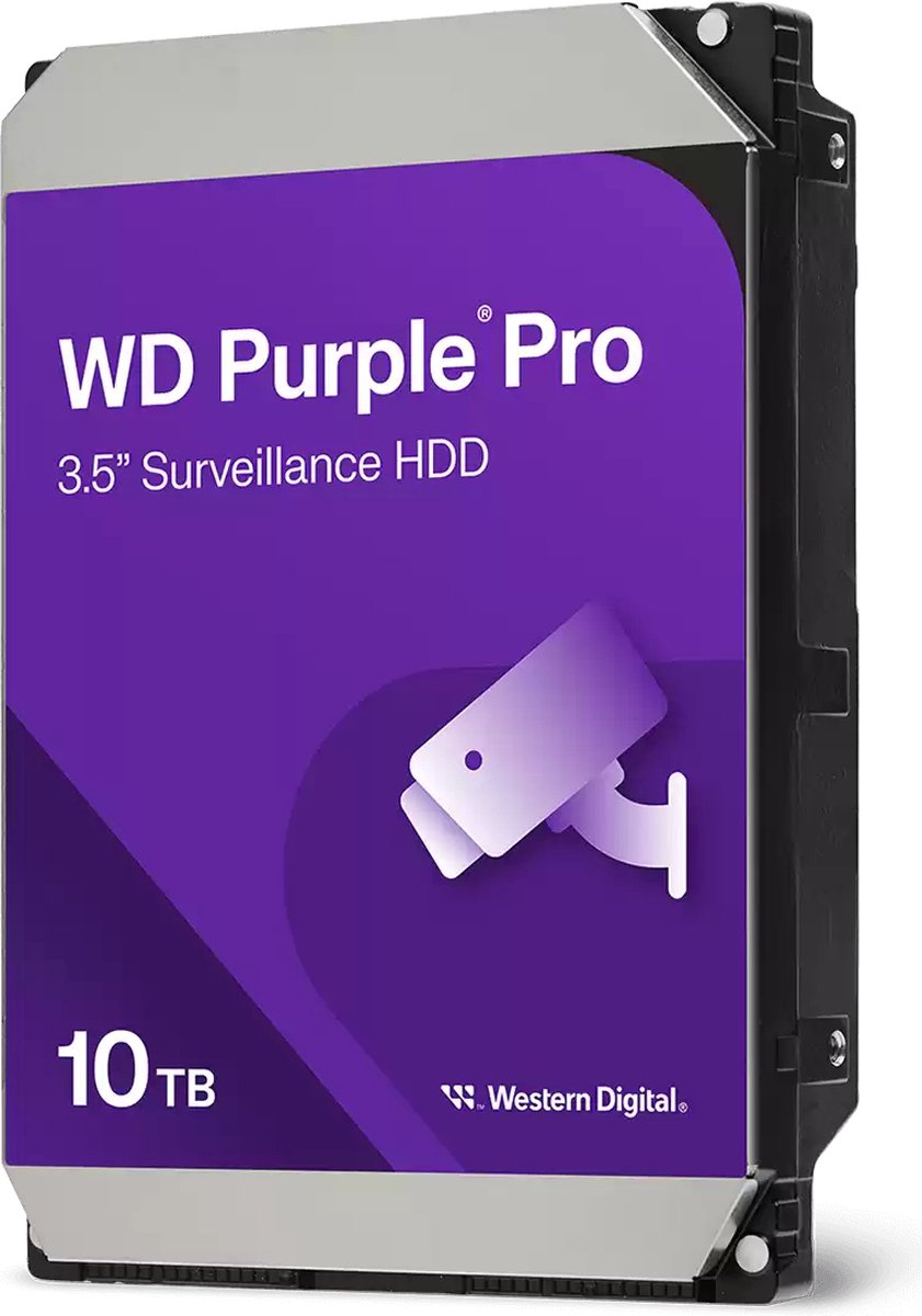 Western Digital WD Purple Pro 10TB 3.5 Zoll SATA Interne Surveillance Festplatte (CMR)