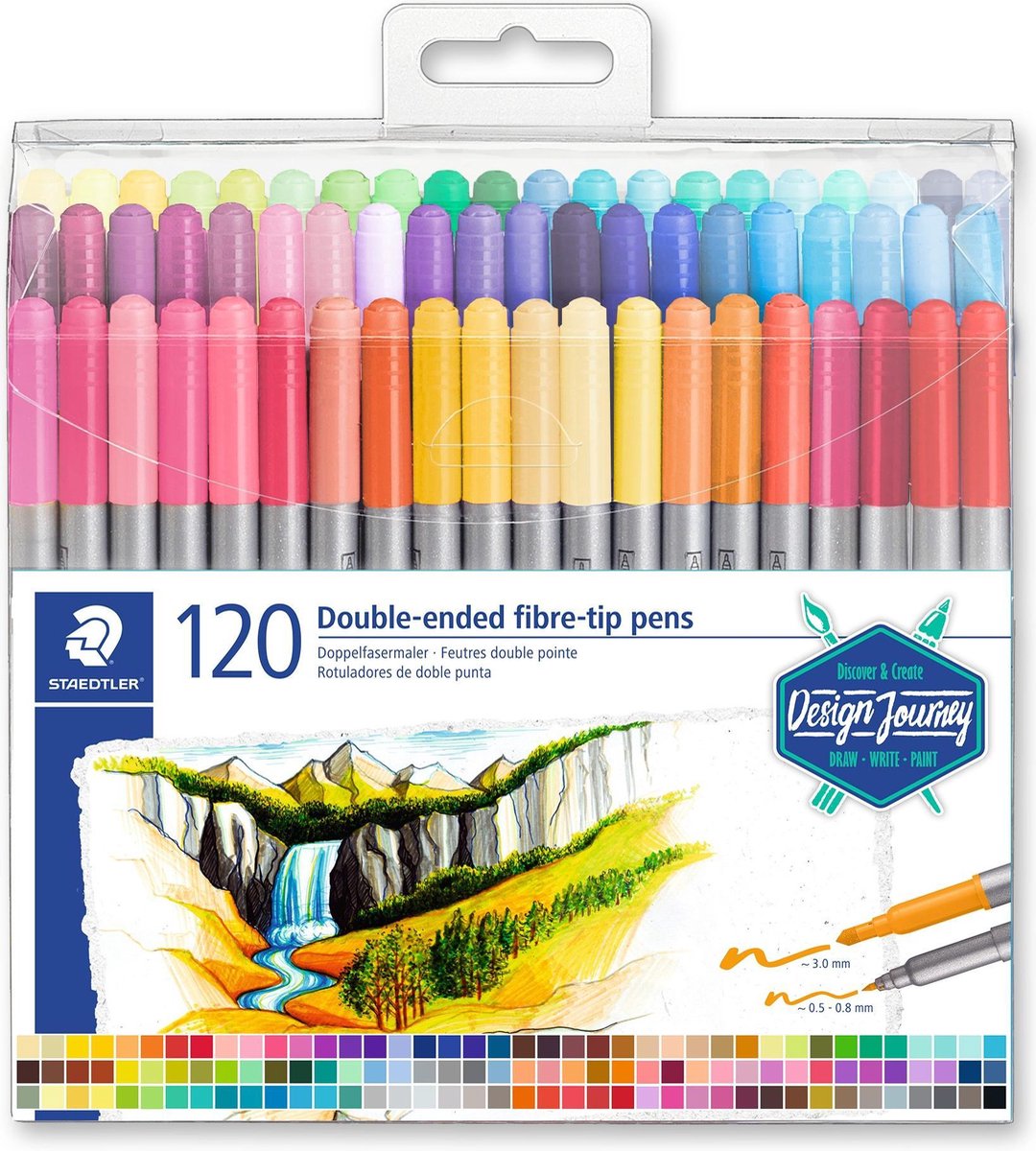 Staedtler STAEDTLER Duo Tusser.120 stk. ass.