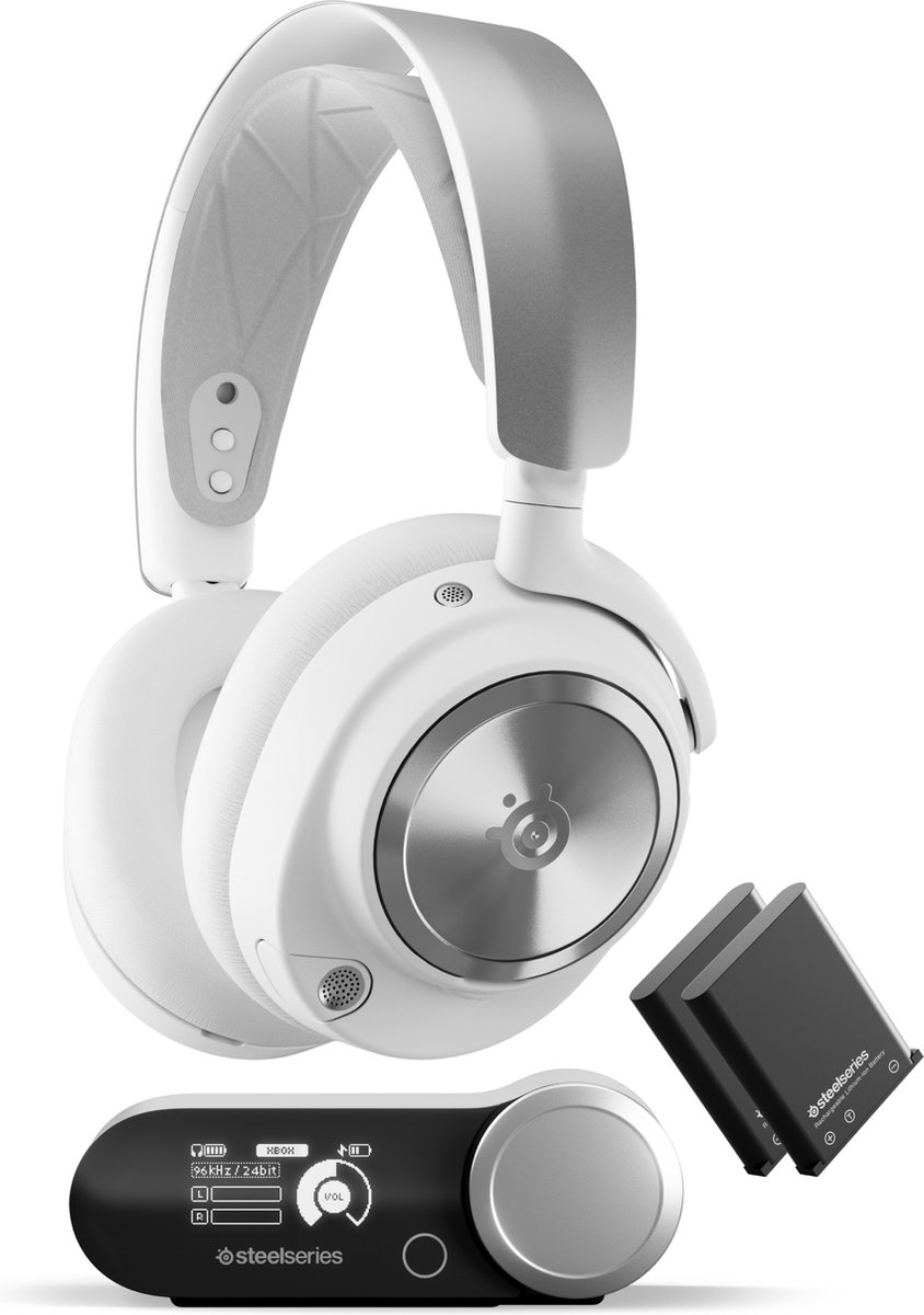 SteelSeries Arctis Nova Pro Wireless - Gaming headset - PC & PS - Hvid