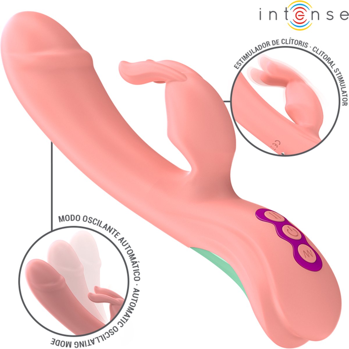 Intense Rachel Rabbit Vibrator 5 Vibrations Pink