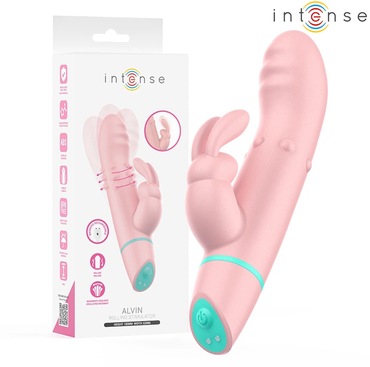 Intense Alvin Rabbit Stimulator & Rolling Vibrator + Oscillating