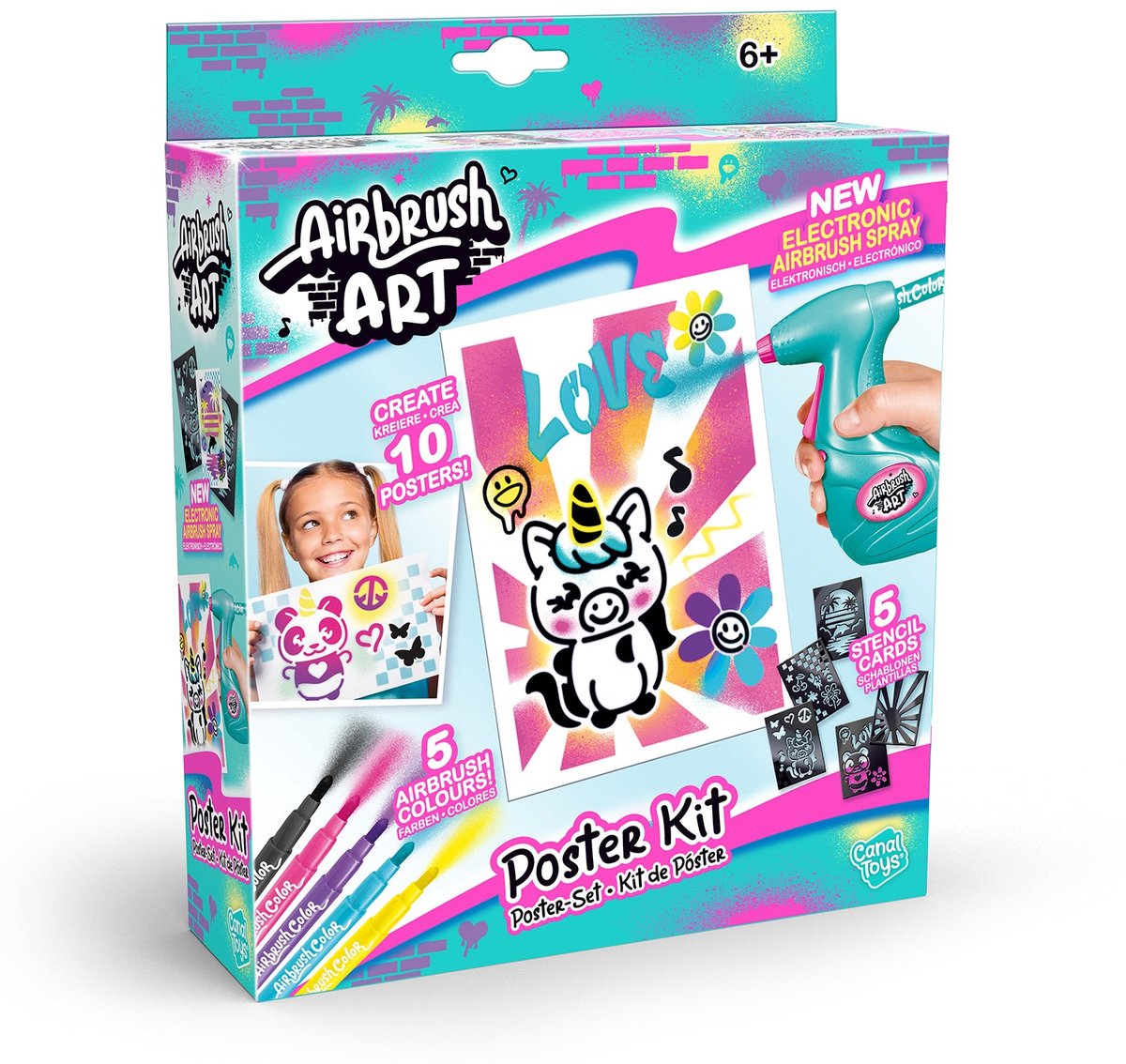 Airbrush Plush Mini Poster Kit